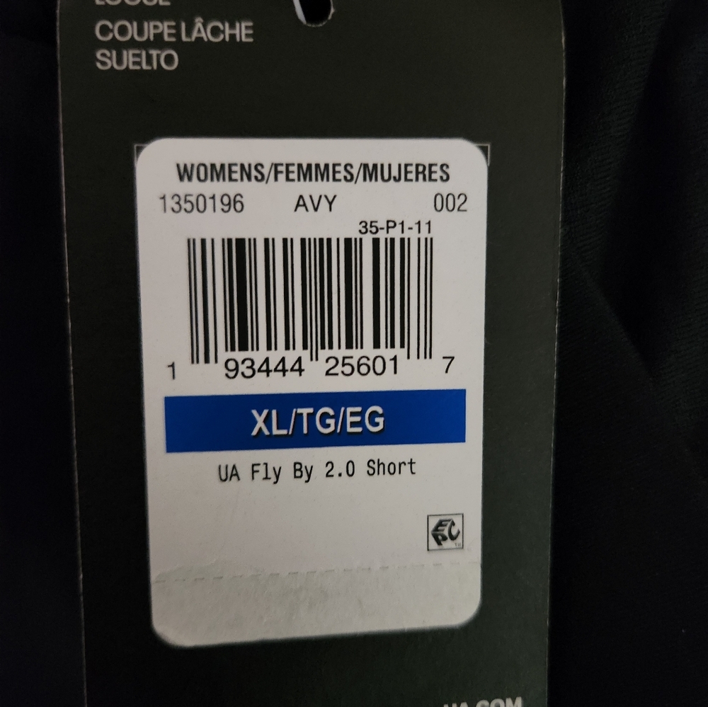 New XL Black White Under Armour Fly By 2.0 Running Athletic Shorts - Picture 10 of 10